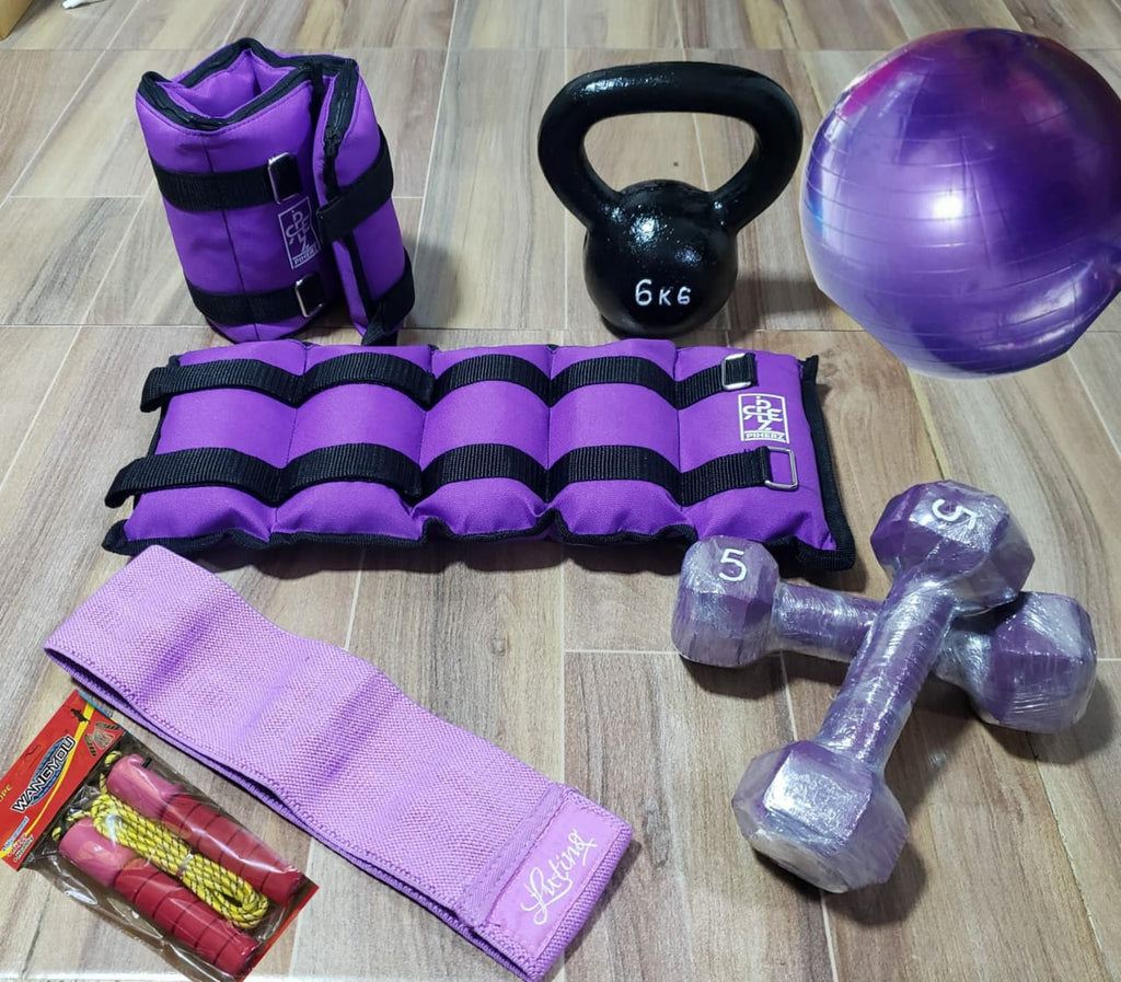 Kit de fuerza + balón pilates + obsequio