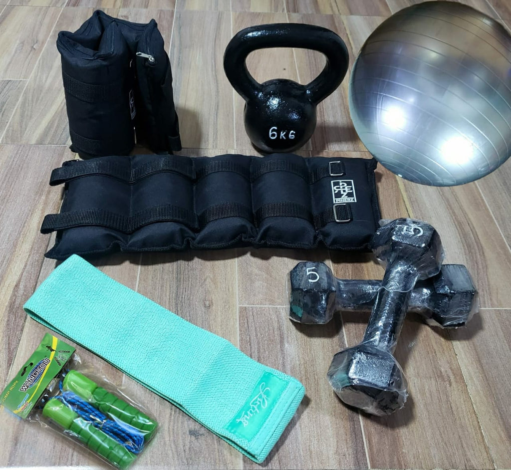 Kit de fuerza + balón pilates + obsequio